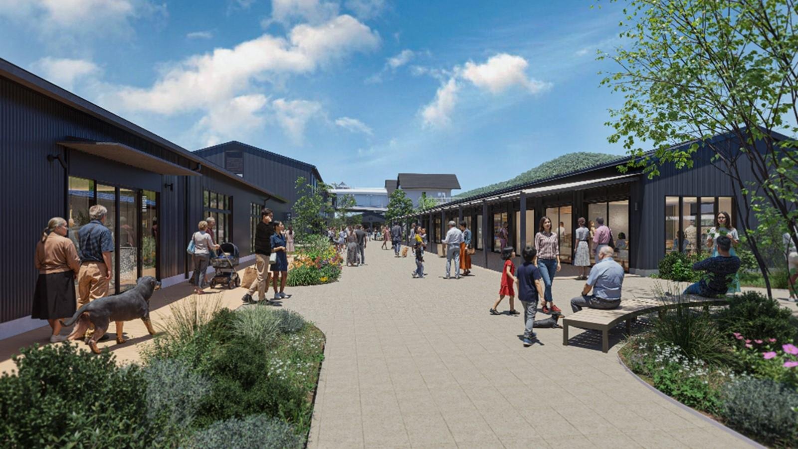 「軽井沢 T-SITE」中庭イメージ