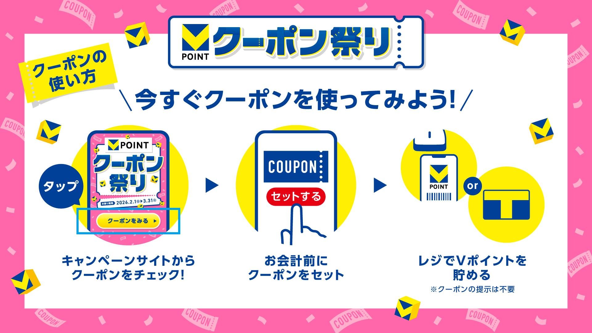 クーポン祭りのセット手順です