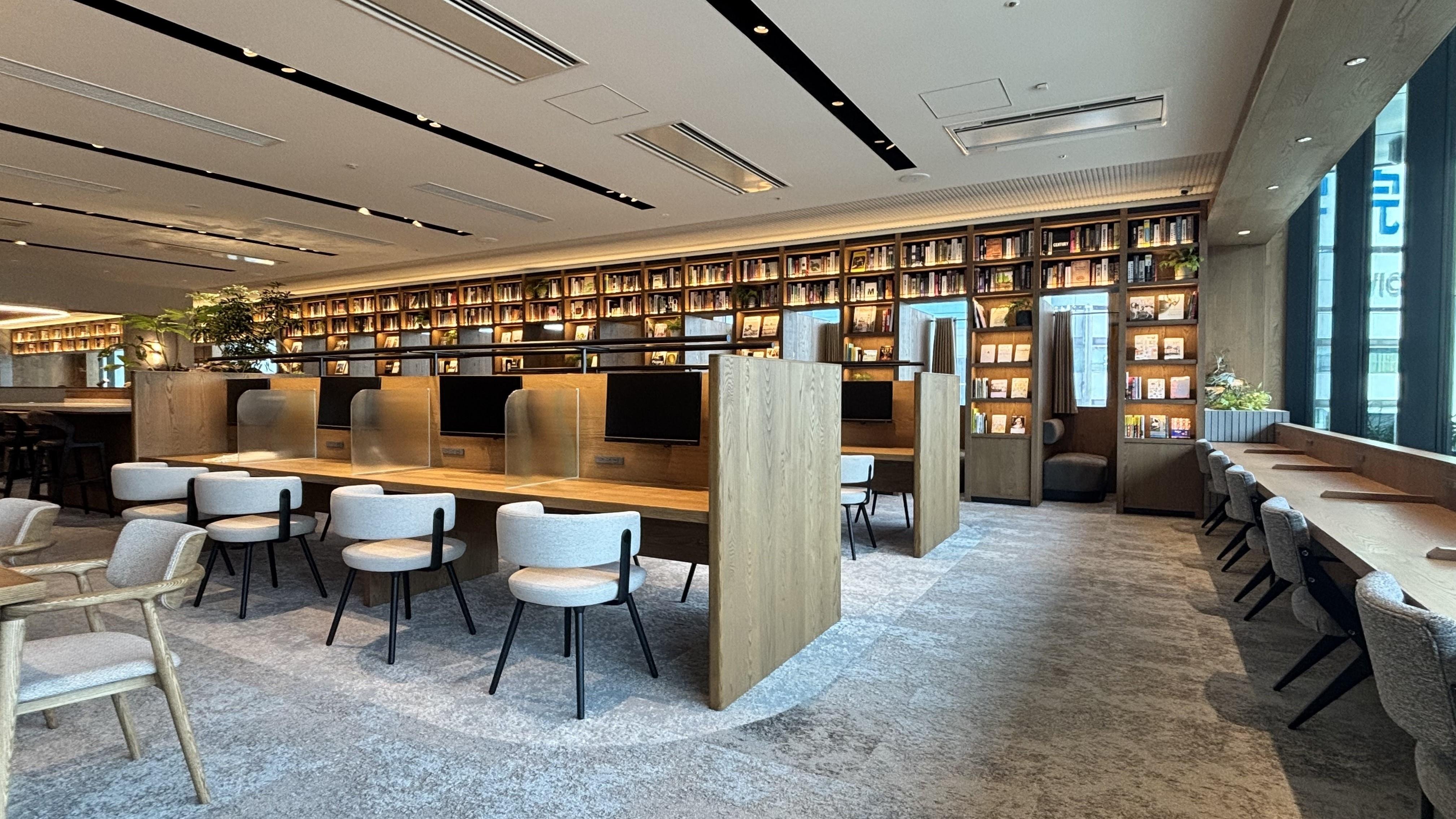 静かに仕事に没頭できる集中エリアの画像です