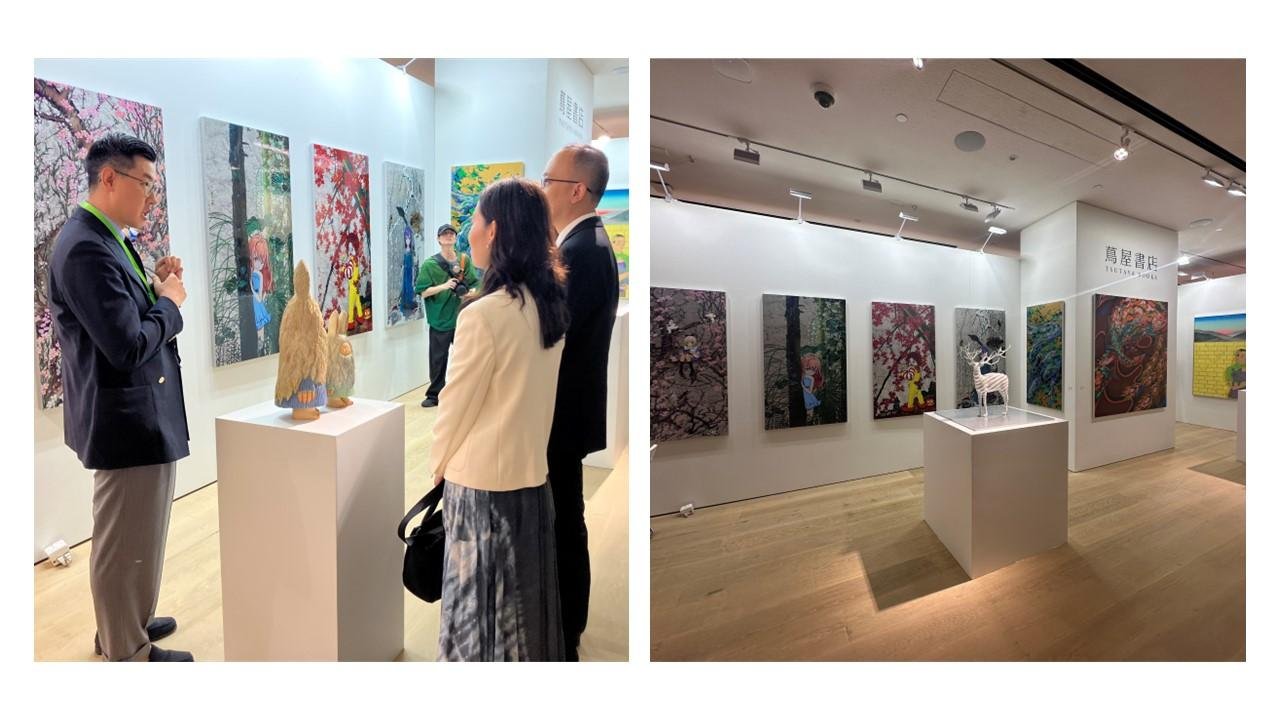 蔦屋書店各店や社外との共創による年間300件以上の作品展を開催の説明画像です