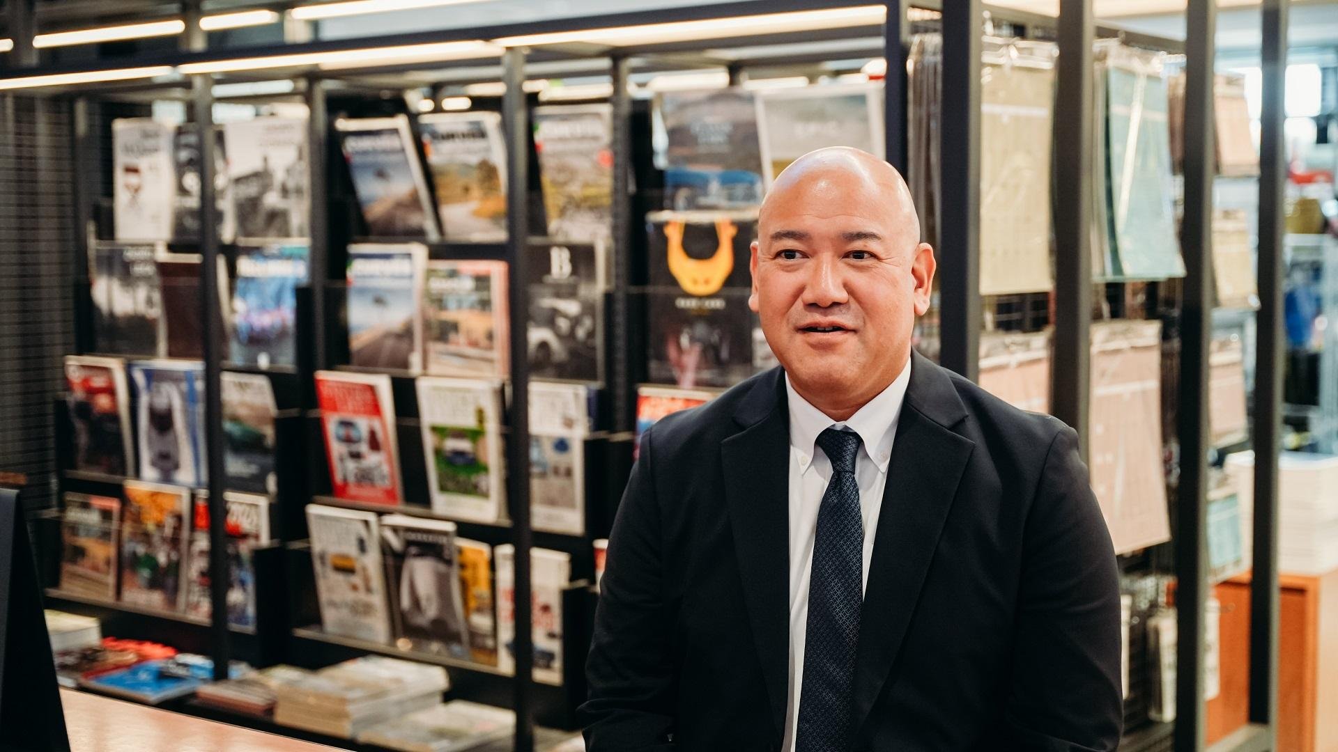 株式会社オートバックスセブン　A PIT企画推進部 部長 山添龍太郎 氏の写真です